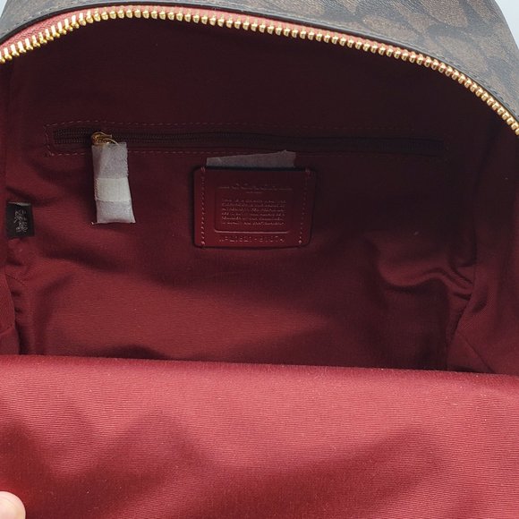 Coach Medium Charlie Backpack in Blocked Signature - Picture 6 of 8